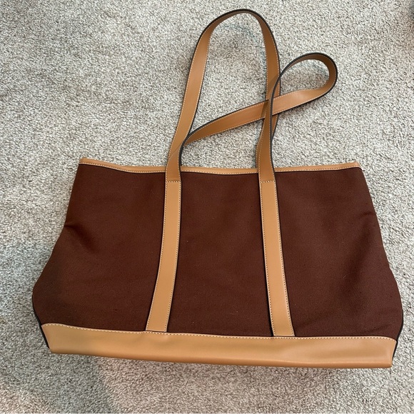 Stoney Clover Lane Handbags - Stoney Clover Lane Brown Canvas Tote GUC